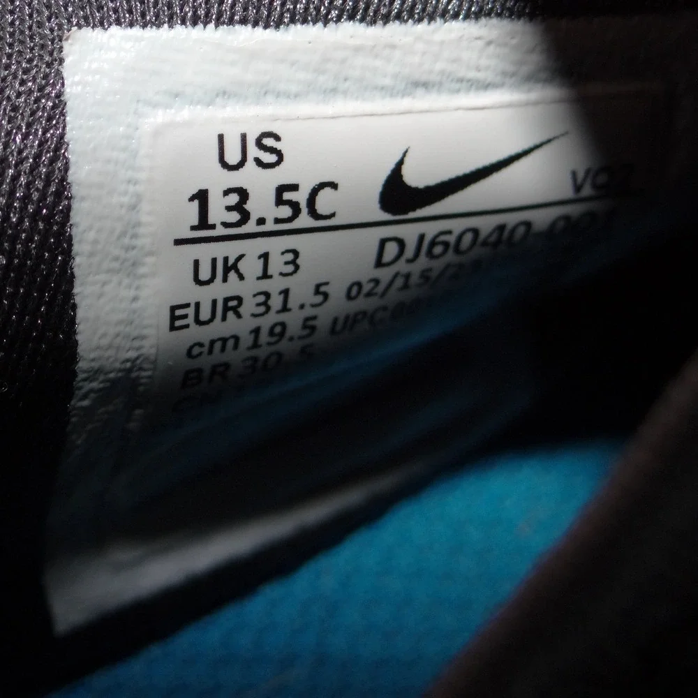 Nike Dynamo Go‎ FlyEase Kids Black Anthracite Sneakers DJ6040-001 Size 13.5C